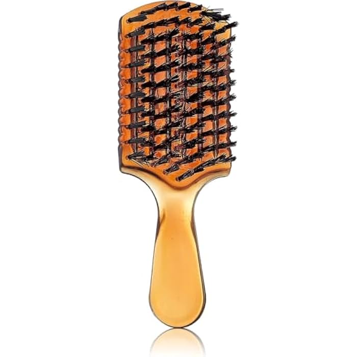 Detangling & Styling Brush for All Hair Types Portable Bristles Hair Straightening with Ergonomic Handle – for Wet or Dry Hair - Image 1